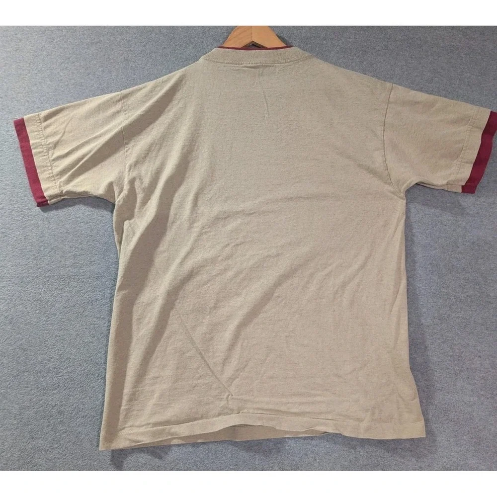 VTG Alore Branson Missouri Ringer T Shirt Large USA‎ Single Stitch Tee 80s 90s